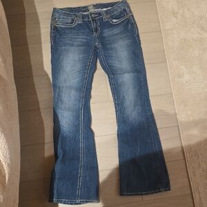 Vanity Dark Blue Flare Jeans